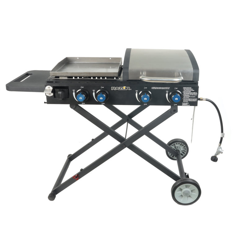 Razor 4 Burner Portable Liquid Propane 40000 BTU Gas Grill Wayfair